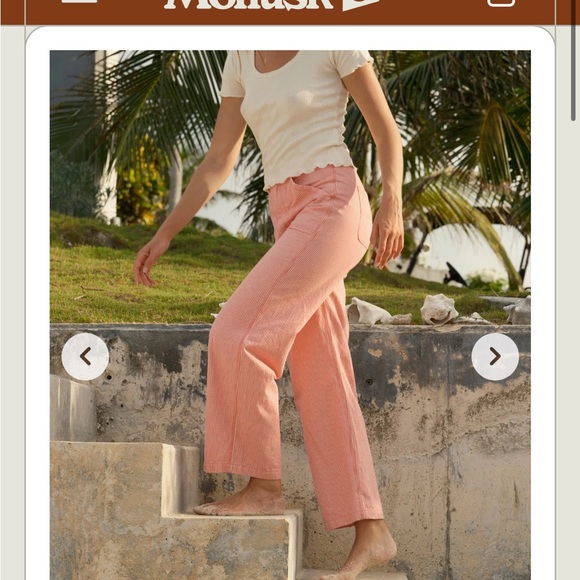 Mollusk Painter Pants pink railroad stripe - Picture 4 of 15